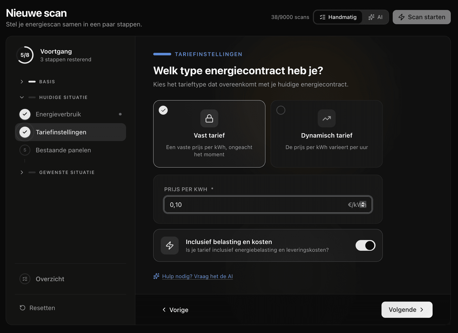 Tariefkeuze: vast vs dynamisch